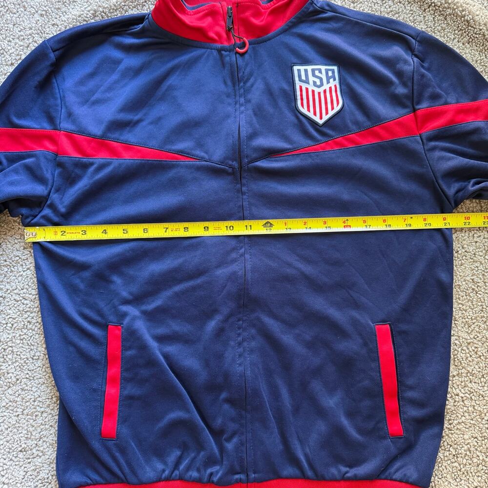 United States Soccer Federation Striker Track Jacket Navy Size Medium - Picture 3 of 11